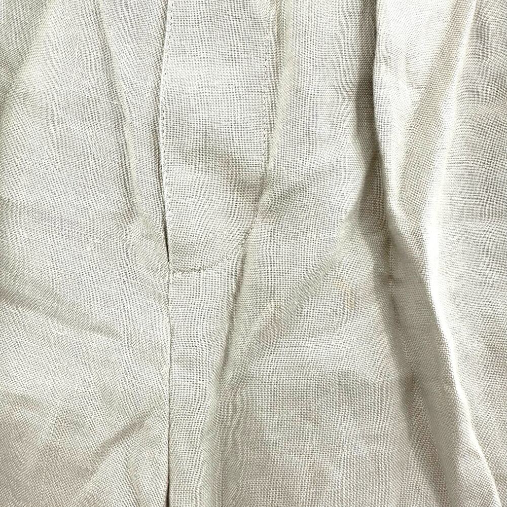 Banana Republic Size 8 Khaki Shorts 100% Linen Vintage Safari Outdoors Active - Picture 3 of 4